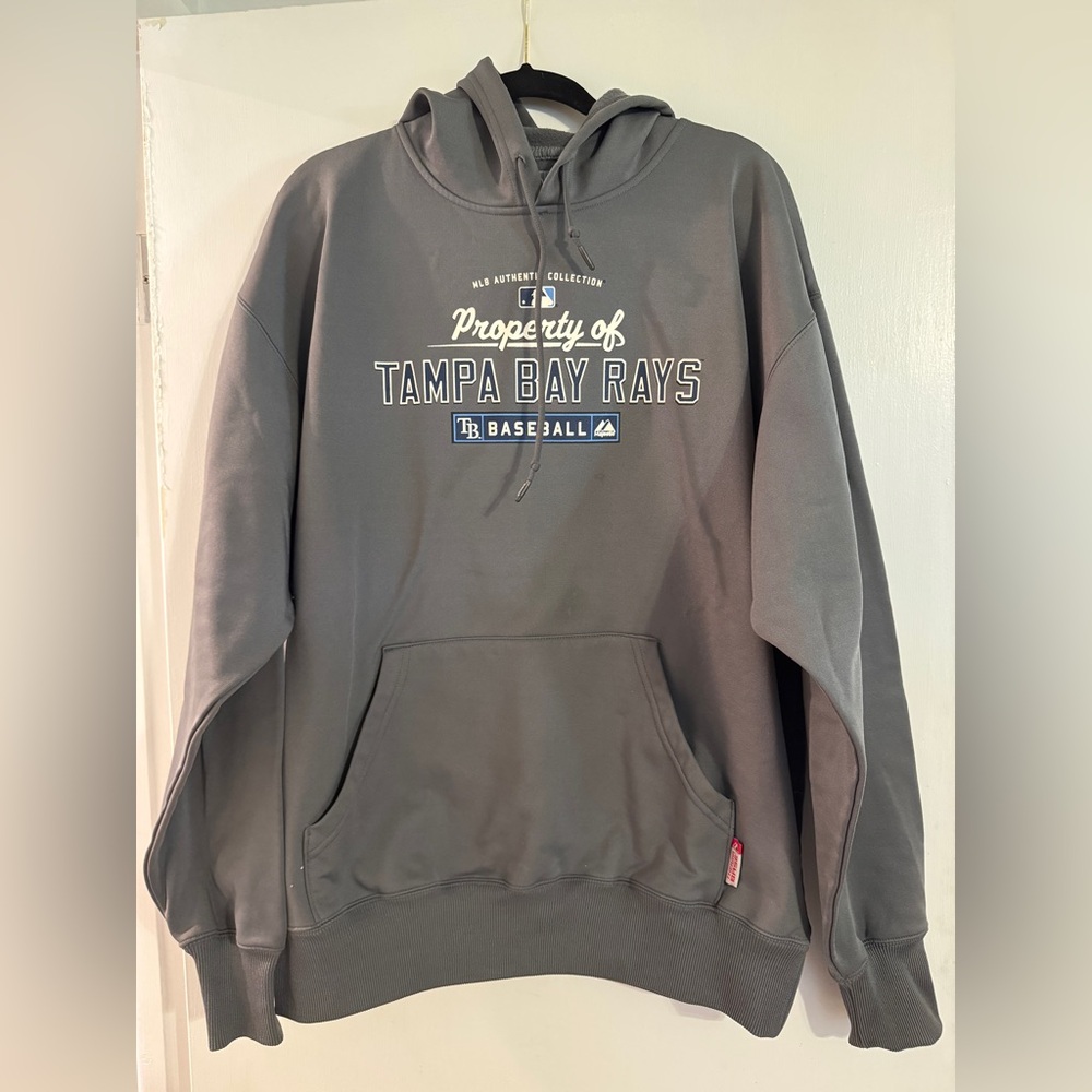 MajesticTampa Bay Rays Men’s Gray Hoodie